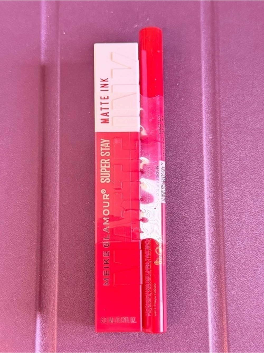 Meike Glamour Matte Ink Super Stay Liquid Lipstick & liner duo - Red